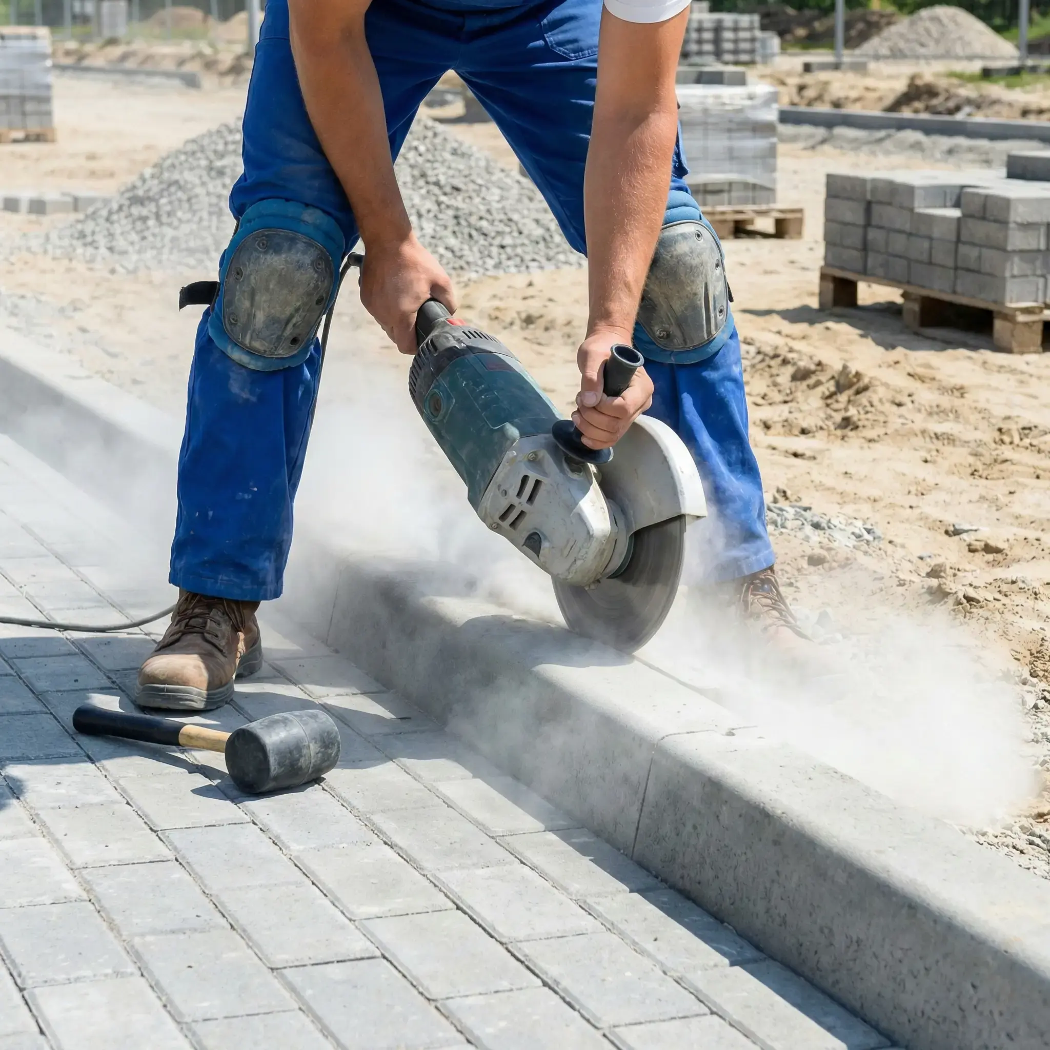 Flexarbeiten auf der Baustelle